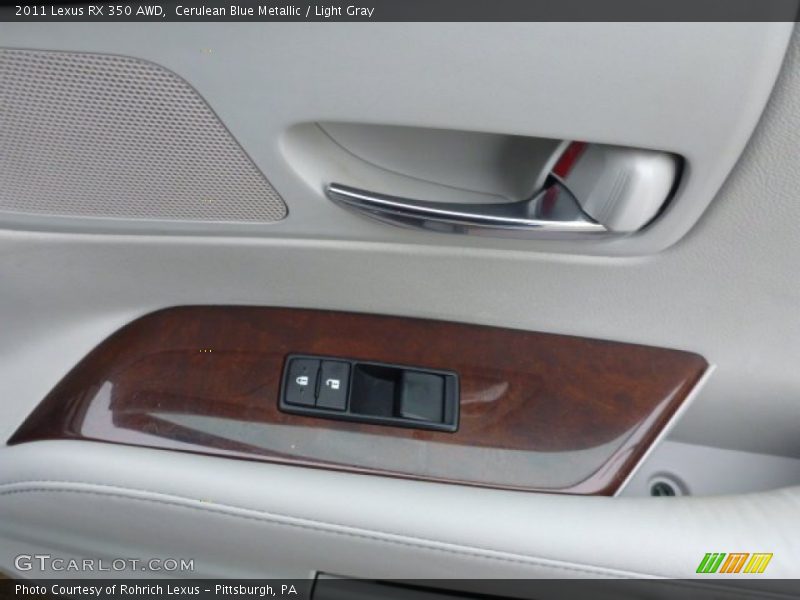 Cerulean Blue Metallic / Light Gray 2011 Lexus RX 350 AWD