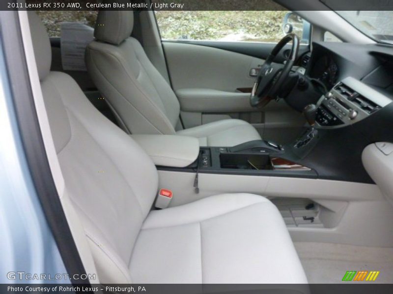 Cerulean Blue Metallic / Light Gray 2011 Lexus RX 350 AWD