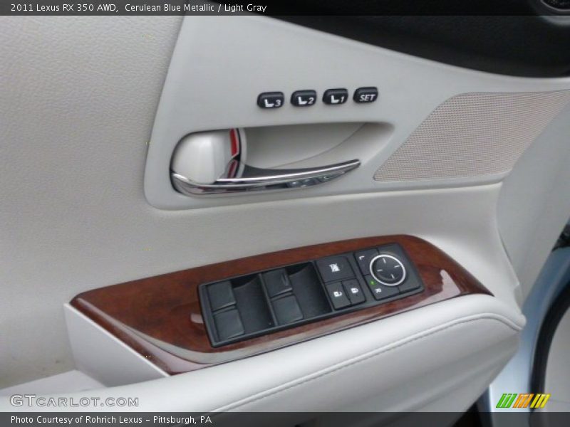 Cerulean Blue Metallic / Light Gray 2011 Lexus RX 350 AWD