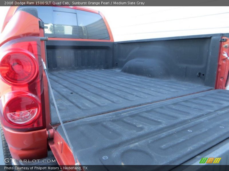 Sunburst Orange Pearl / Medium Slate Gray 2008 Dodge Ram 1500 SLT Quad Cab