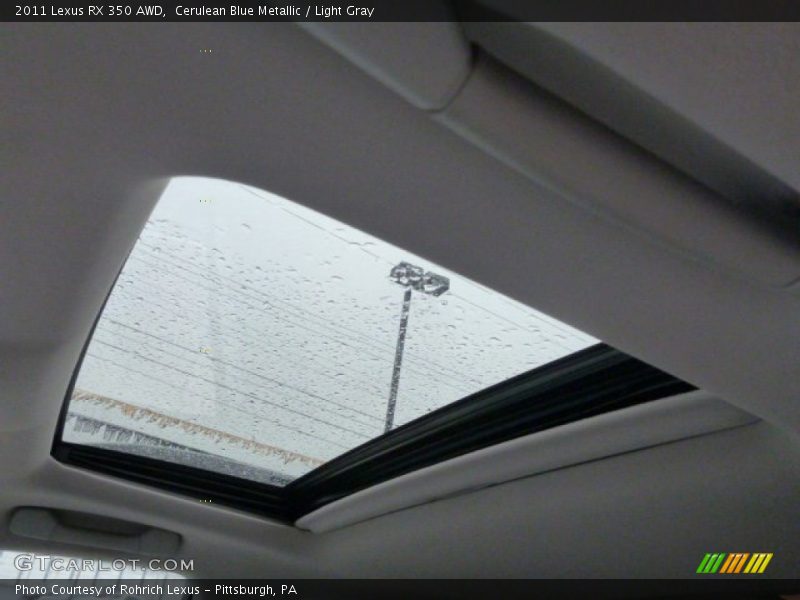 Cerulean Blue Metallic / Light Gray 2011 Lexus RX 350 AWD