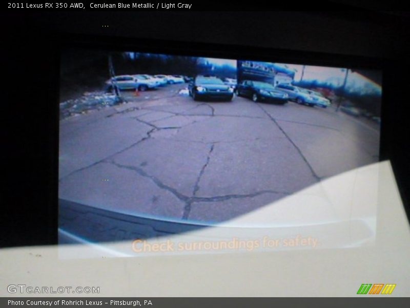 Cerulean Blue Metallic / Light Gray 2011 Lexus RX 350 AWD