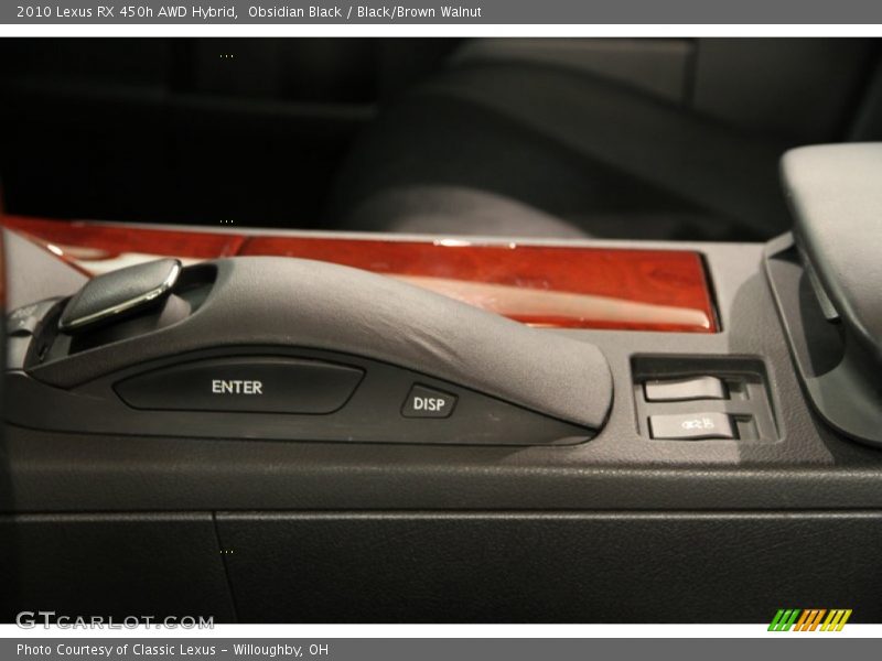 Obsidian Black / Black/Brown Walnut 2010 Lexus RX 450h AWD Hybrid