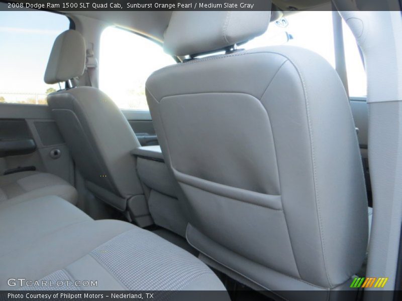 Sunburst Orange Pearl / Medium Slate Gray 2008 Dodge Ram 1500 SLT Quad Cab