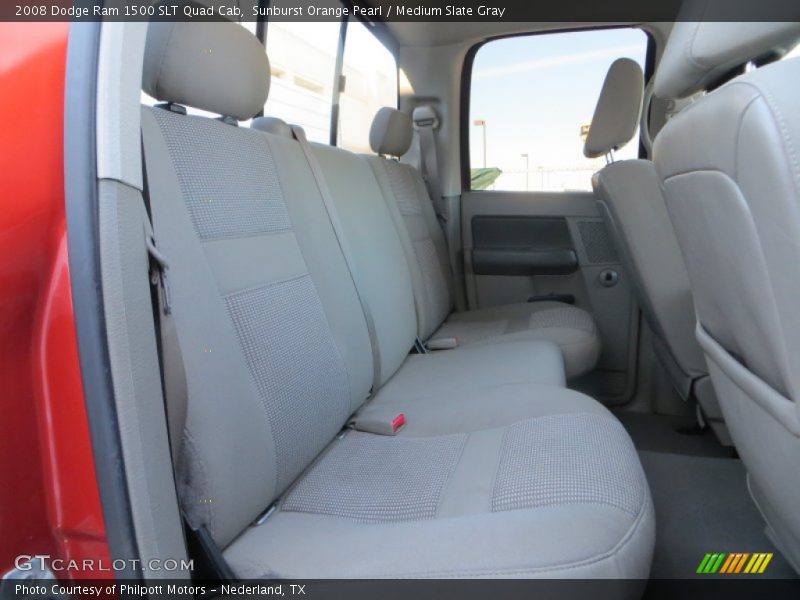Sunburst Orange Pearl / Medium Slate Gray 2008 Dodge Ram 1500 SLT Quad Cab