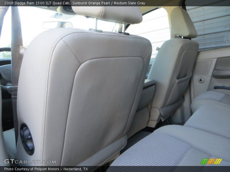 Sunburst Orange Pearl / Medium Slate Gray 2008 Dodge Ram 1500 SLT Quad Cab