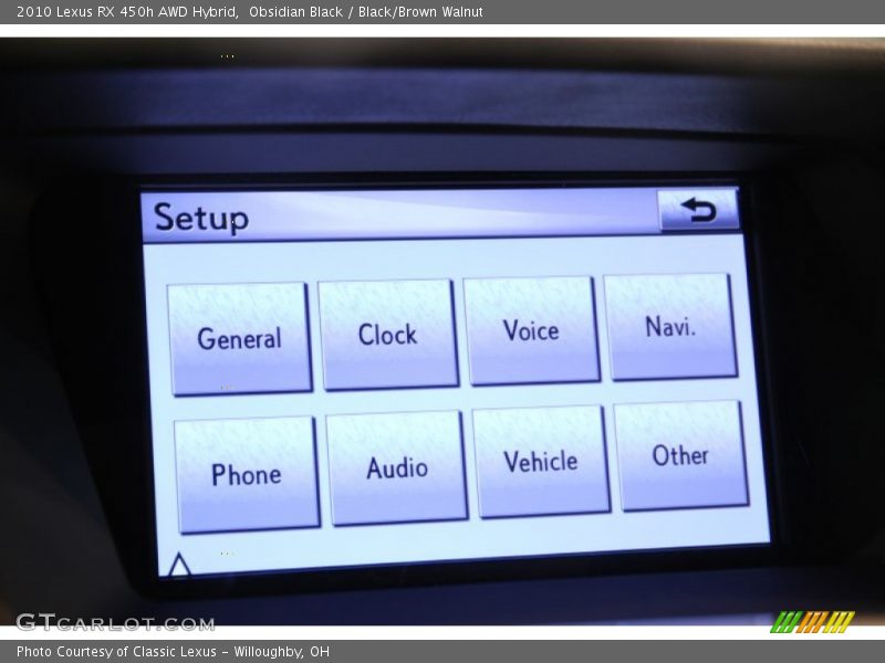 Obsidian Black / Black/Brown Walnut 2010 Lexus RX 450h AWD Hybrid
