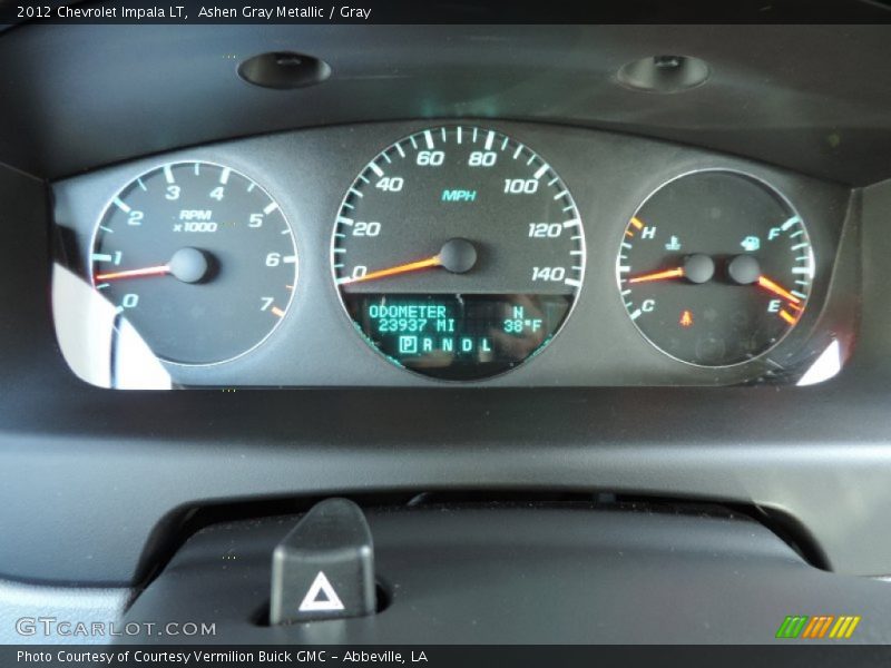 Ashen Gray Metallic / Gray 2012 Chevrolet Impala LT