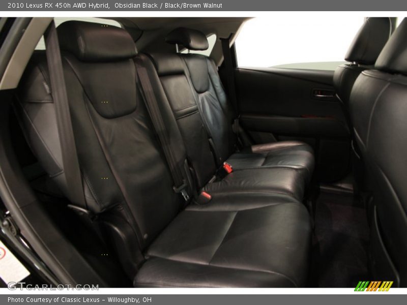 Obsidian Black / Black/Brown Walnut 2010 Lexus RX 450h AWD Hybrid