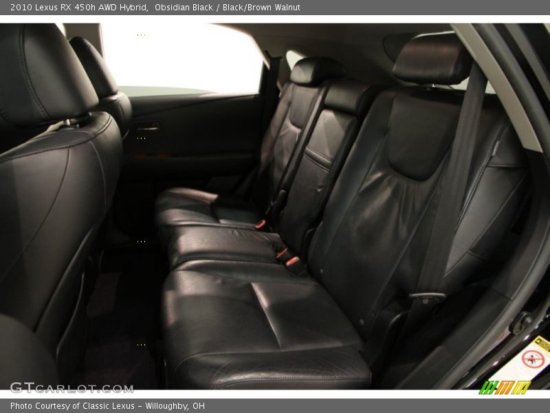 Obsidian Black / Black/Brown Walnut 2010 Lexus RX 450h AWD Hybrid