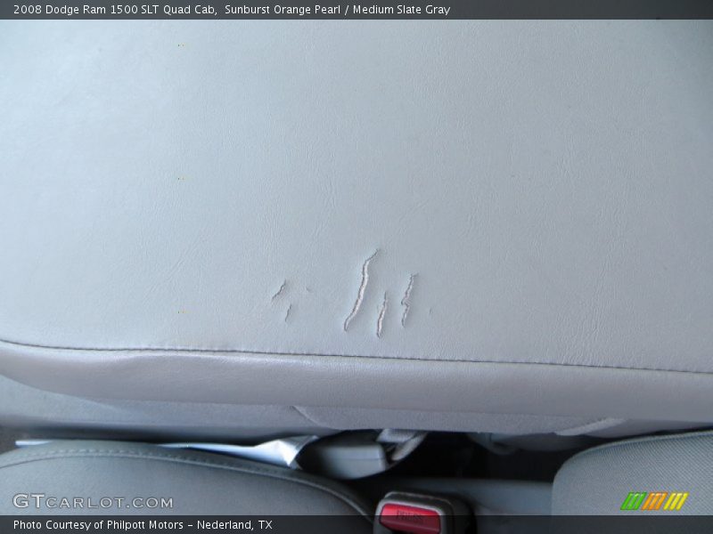 Sunburst Orange Pearl / Medium Slate Gray 2008 Dodge Ram 1500 SLT Quad Cab