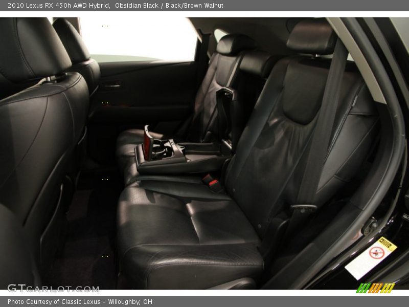 Obsidian Black / Black/Brown Walnut 2010 Lexus RX 450h AWD Hybrid