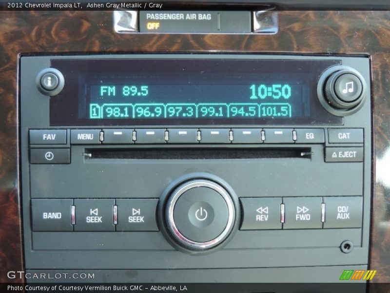 Ashen Gray Metallic / Gray 2012 Chevrolet Impala LT