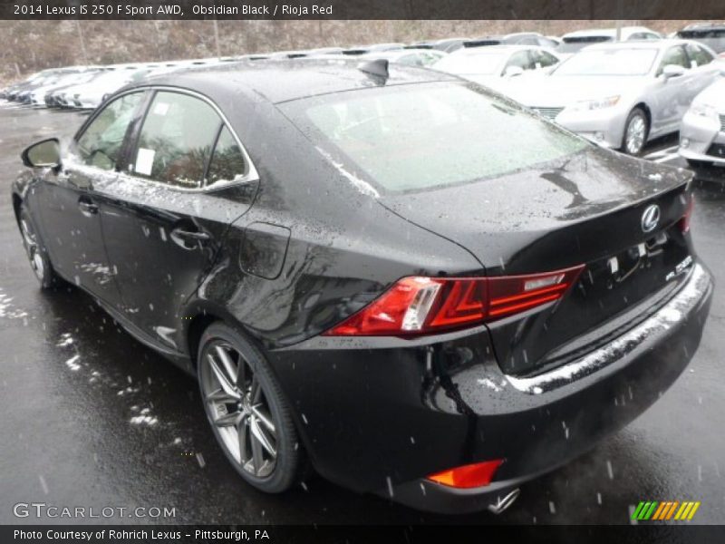 Obsidian Black / Rioja Red 2014 Lexus IS 250 F Sport AWD
