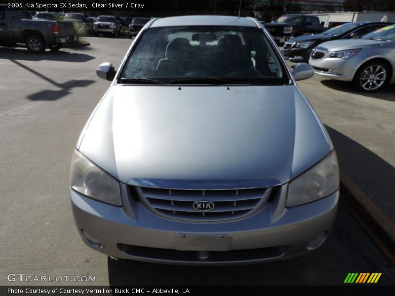 Clear Silver / Gray 2005 Kia Spectra EX Sedan