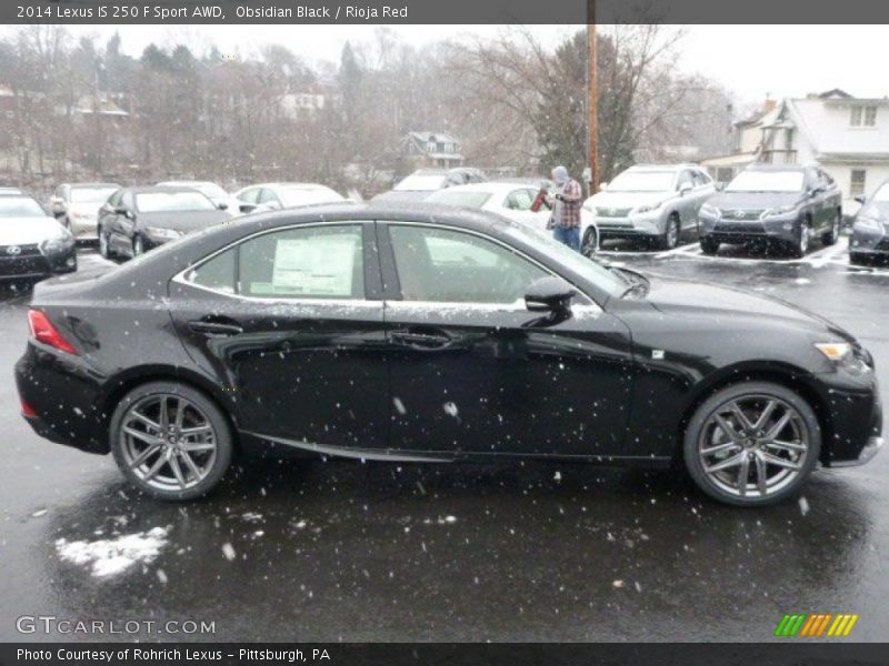 Obsidian Black / Rioja Red 2014 Lexus IS 250 F Sport AWD