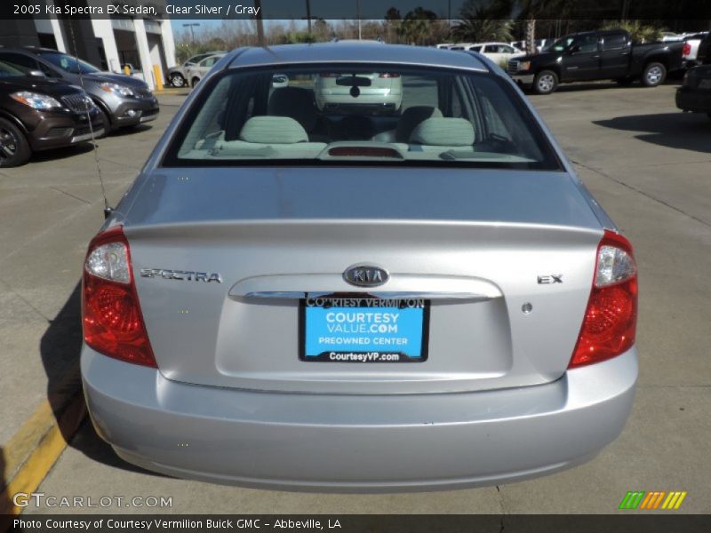 Clear Silver / Gray 2005 Kia Spectra EX Sedan