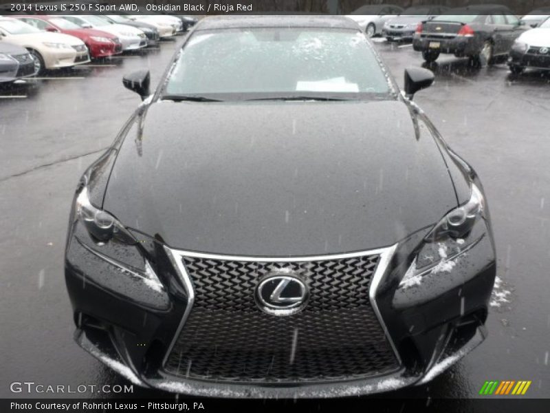 Obsidian Black / Rioja Red 2014 Lexus IS 250 F Sport AWD