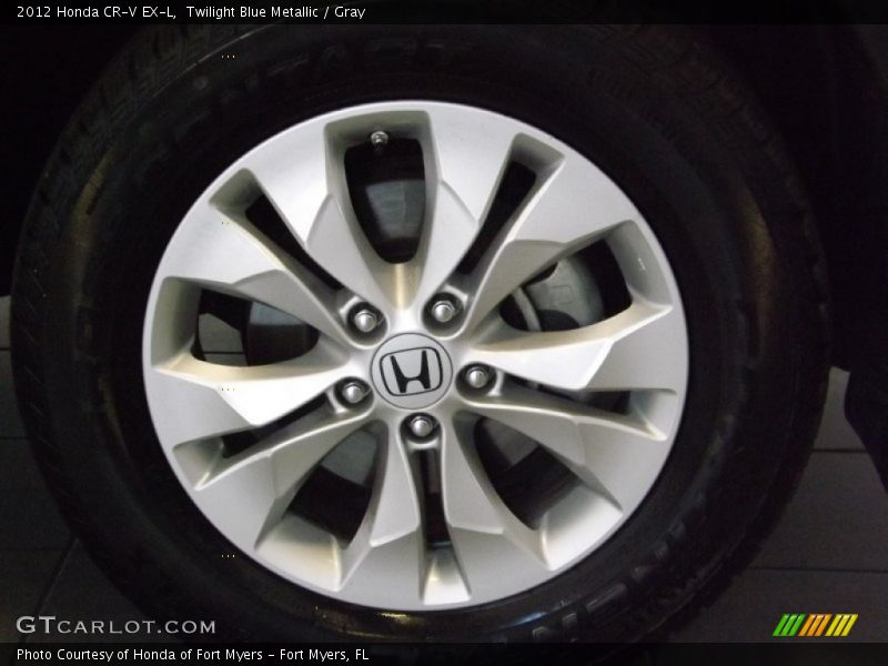 Twilight Blue Metallic / Gray 2012 Honda CR-V EX-L
