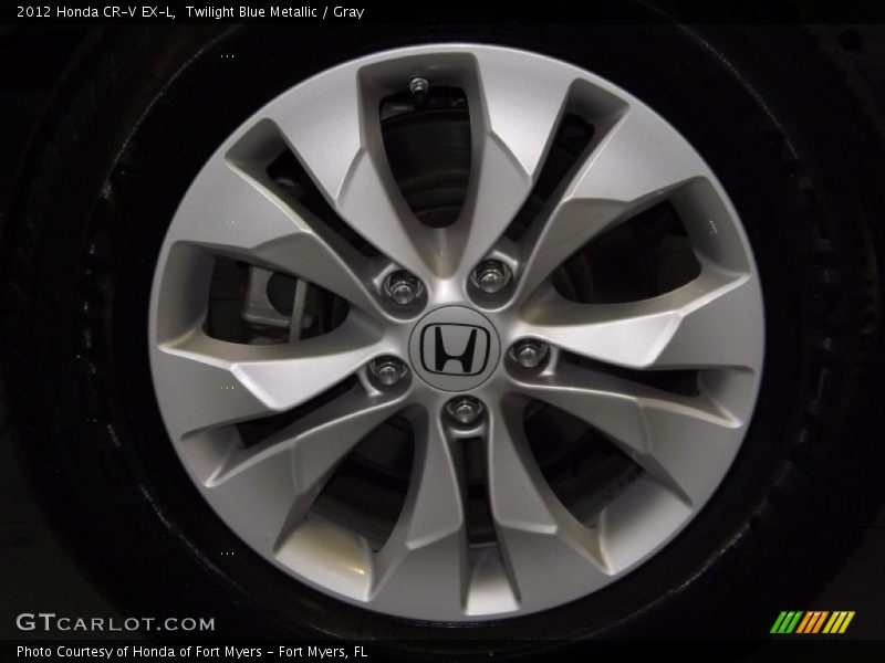 Twilight Blue Metallic / Gray 2012 Honda CR-V EX-L