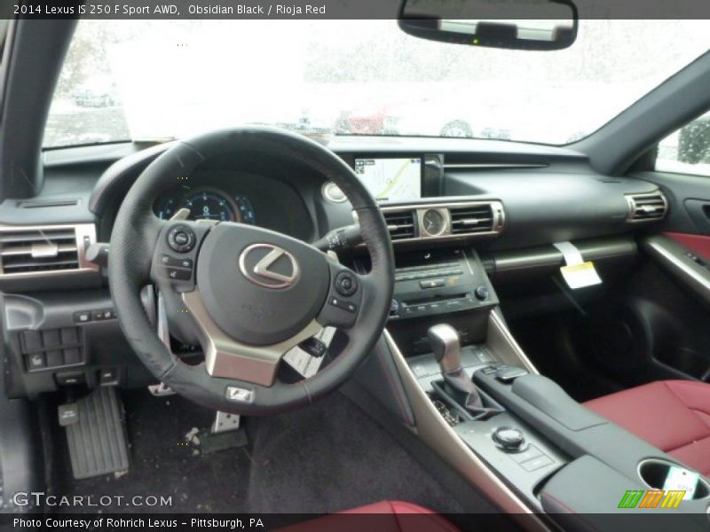 Obsidian Black / Rioja Red 2014 Lexus IS 250 F Sport AWD