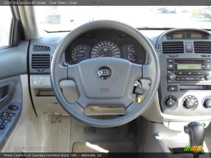Clear Silver / Gray 2005 Kia Spectra EX Sedan