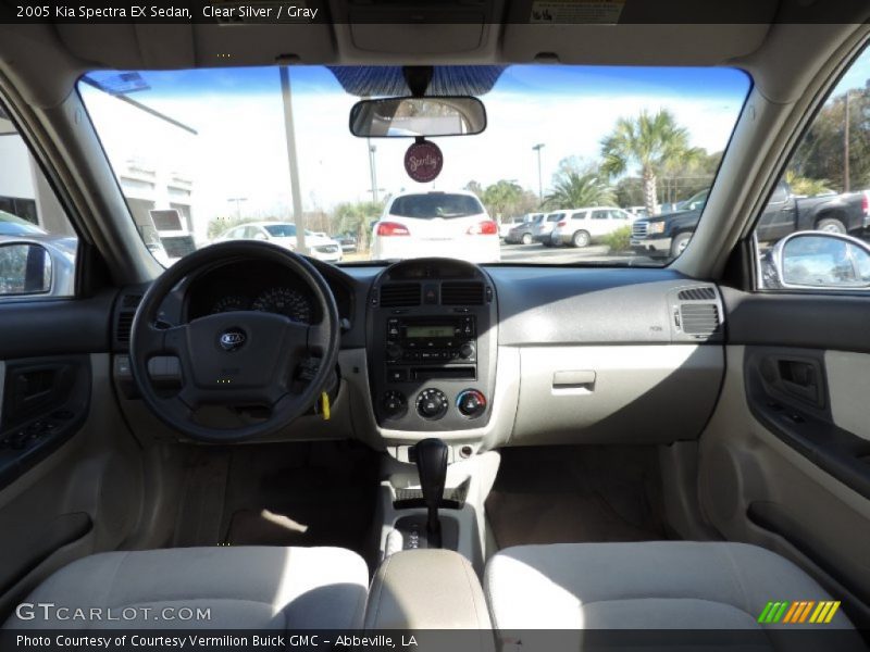 Clear Silver / Gray 2005 Kia Spectra EX Sedan