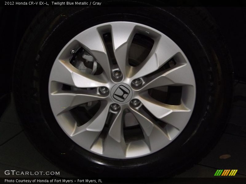 Twilight Blue Metallic / Gray 2012 Honda CR-V EX-L