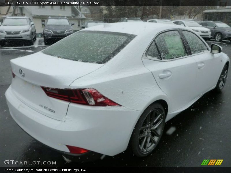 Ultra White / Rioja Red 2014 Lexus IS 350 F Sport AWD