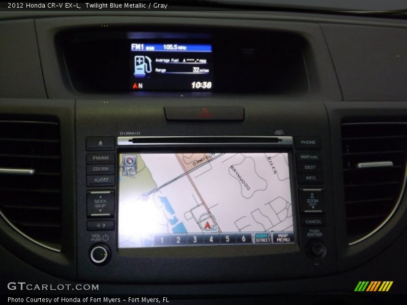 Twilight Blue Metallic / Gray 2012 Honda CR-V EX-L