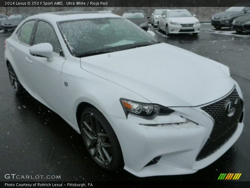 Ultra White / Rioja Red 2014 Lexus IS 350 F Sport AWD