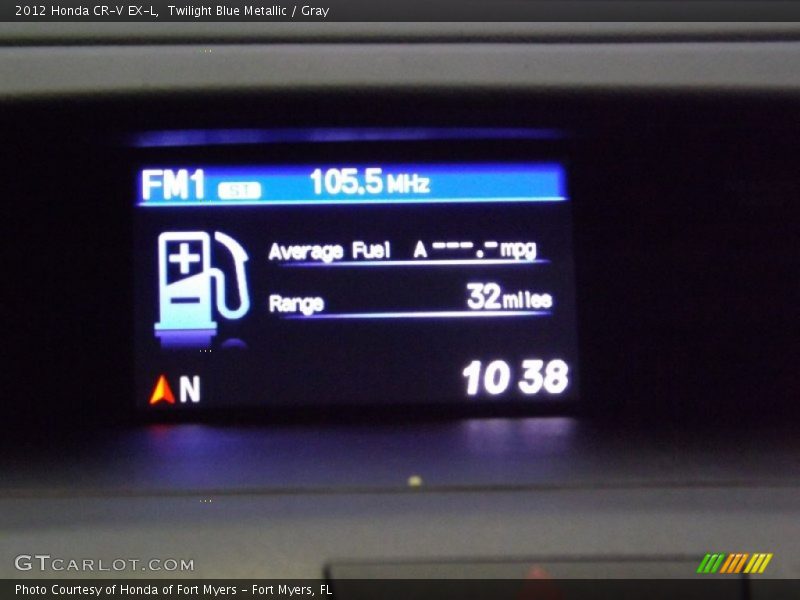 Twilight Blue Metallic / Gray 2012 Honda CR-V EX-L