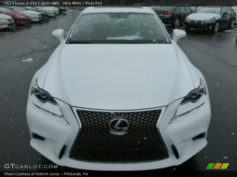 Ultra White / Rioja Red 2014 Lexus IS 350 F Sport AWD