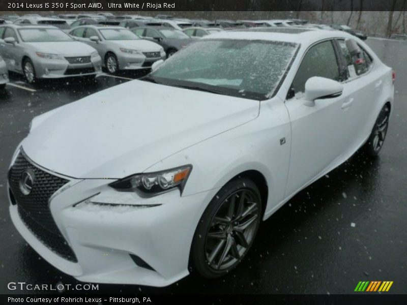 Ultra White / Rioja Red 2014 Lexus IS 350 F Sport AWD