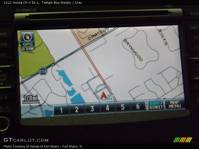 Twilight Blue Metallic / Gray 2012 Honda CR-V EX-L
