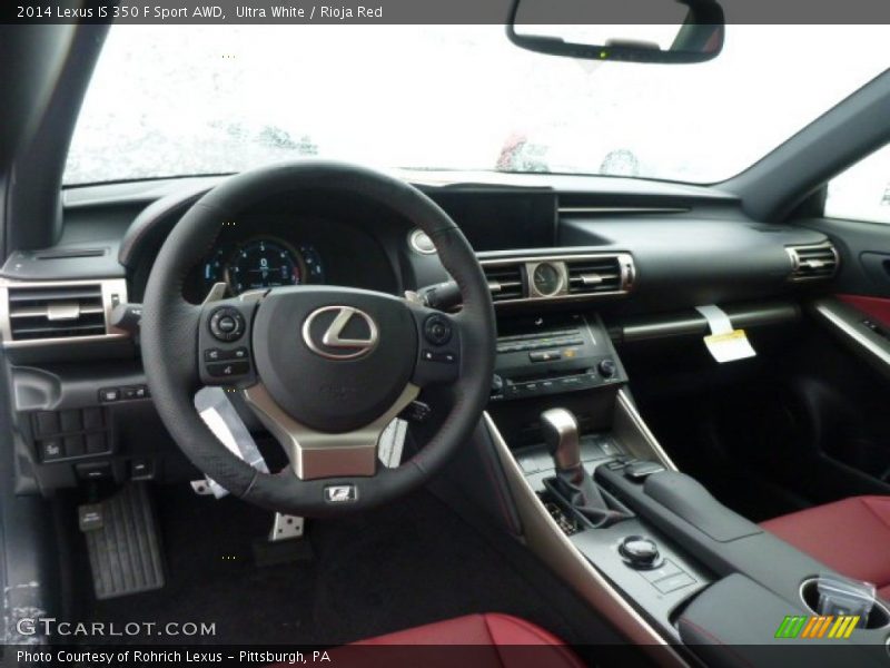 Ultra White / Rioja Red 2014 Lexus IS 350 F Sport AWD