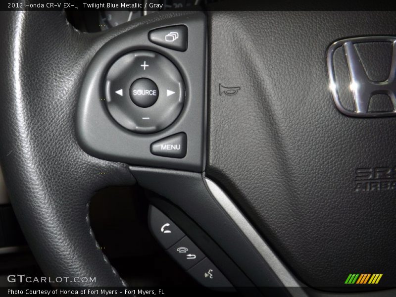 Twilight Blue Metallic / Gray 2012 Honda CR-V EX-L