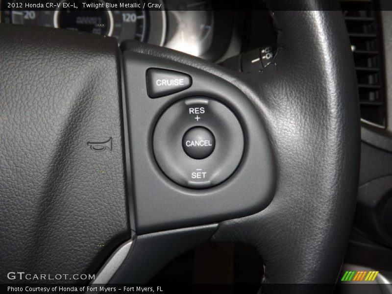 Twilight Blue Metallic / Gray 2012 Honda CR-V EX-L