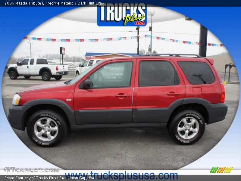 Redfire Metallic / Dark Flint Gray 2006 Mazda Tribute i