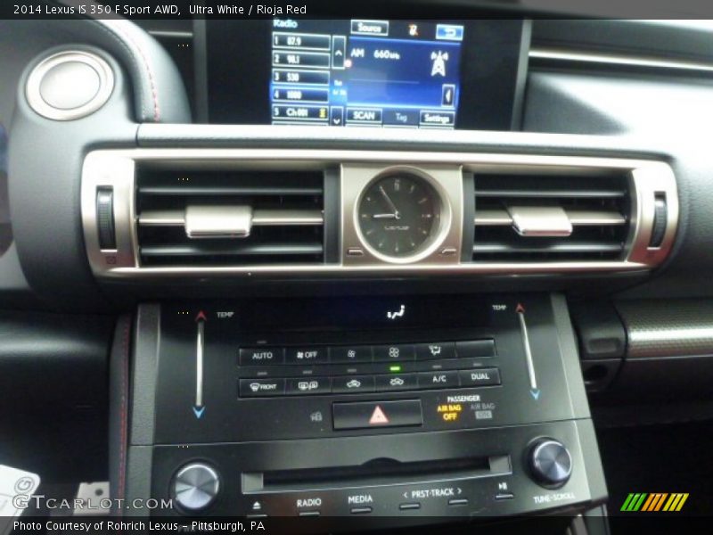 Ultra White / Rioja Red 2014 Lexus IS 350 F Sport AWD