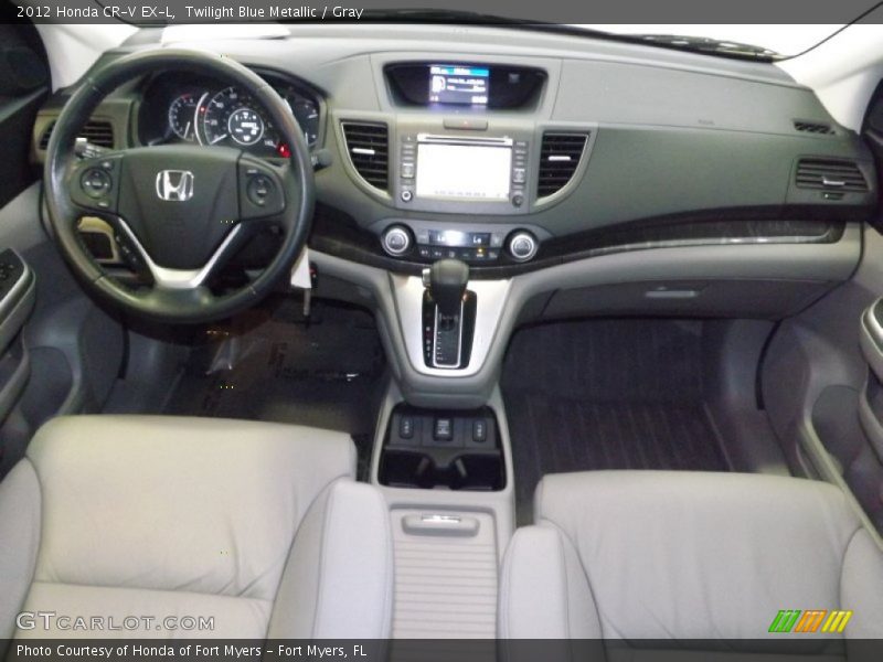 Twilight Blue Metallic / Gray 2012 Honda CR-V EX-L