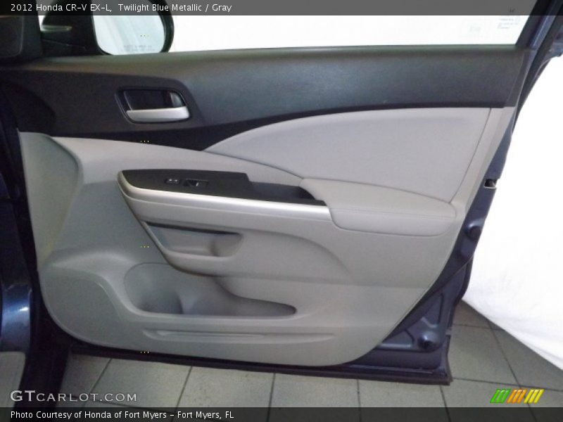 Twilight Blue Metallic / Gray 2012 Honda CR-V EX-L