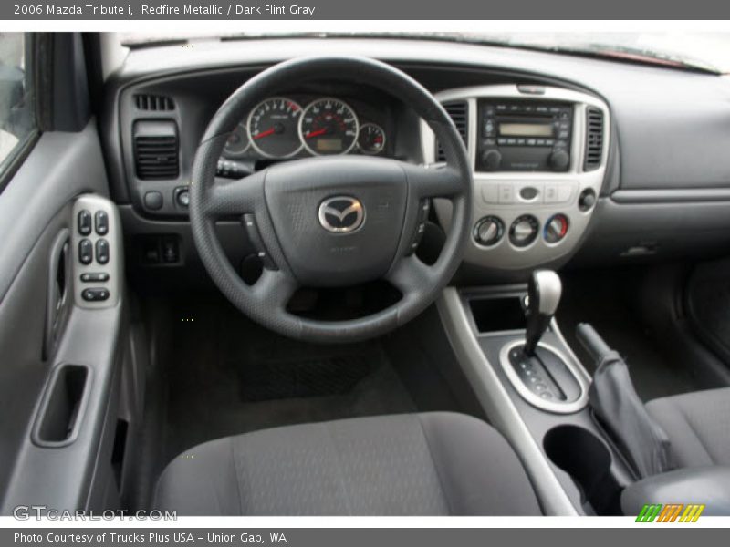 Redfire Metallic / Dark Flint Gray 2006 Mazda Tribute i
