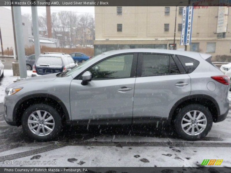 Liquid Silver Metallic / Black 2014 Mazda CX-5 Touring AWD