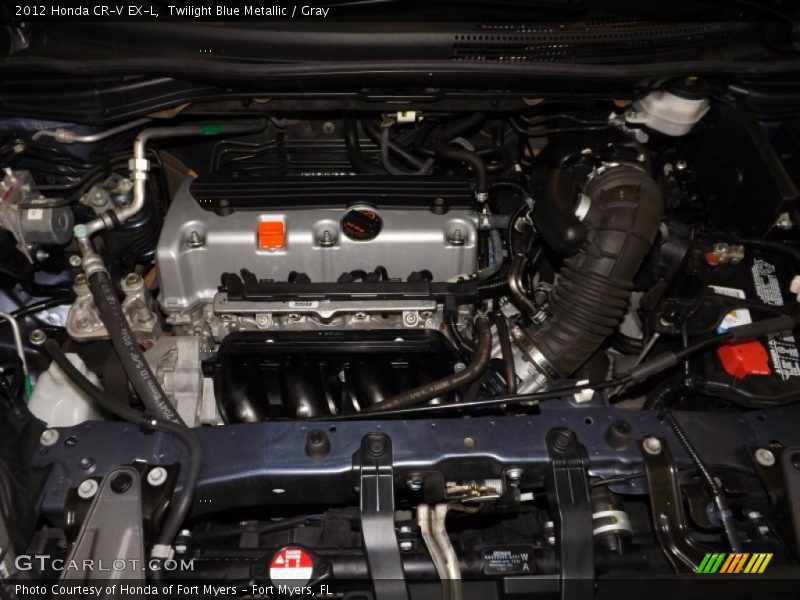 Twilight Blue Metallic / Gray 2012 Honda CR-V EX-L