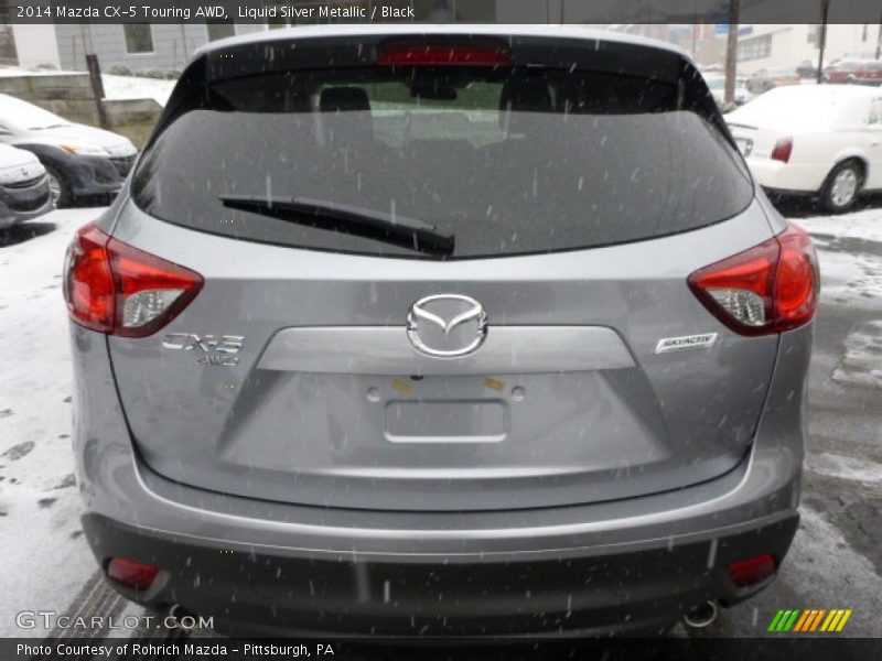 Liquid Silver Metallic / Black 2014 Mazda CX-5 Touring AWD