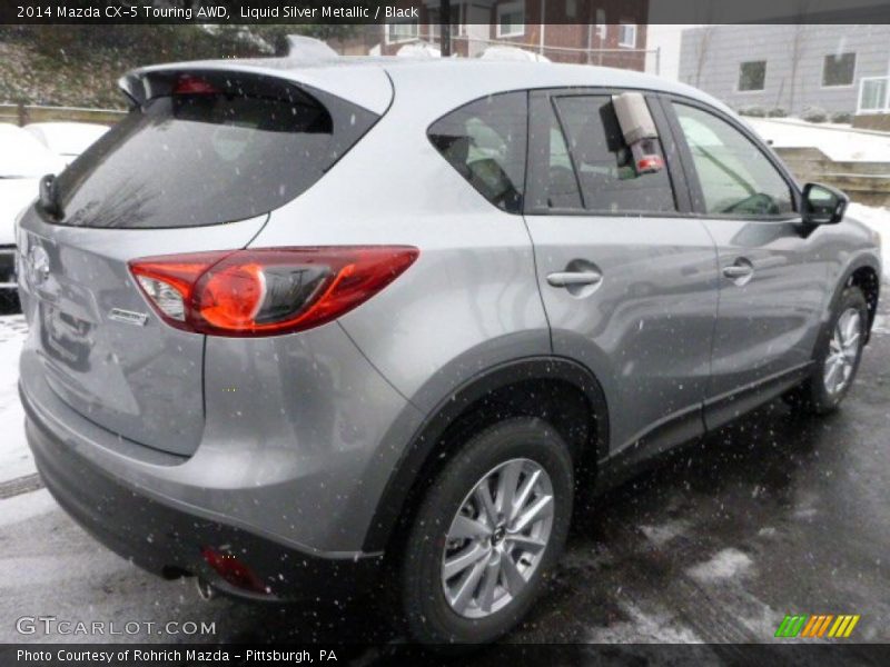 Liquid Silver Metallic / Black 2014 Mazda CX-5 Touring AWD