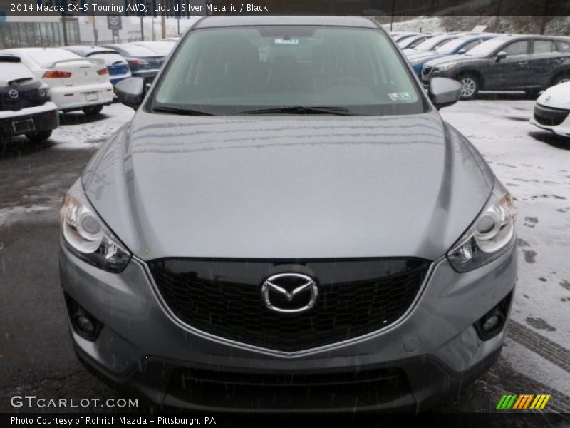 Liquid Silver Metallic / Black 2014 Mazda CX-5 Touring AWD