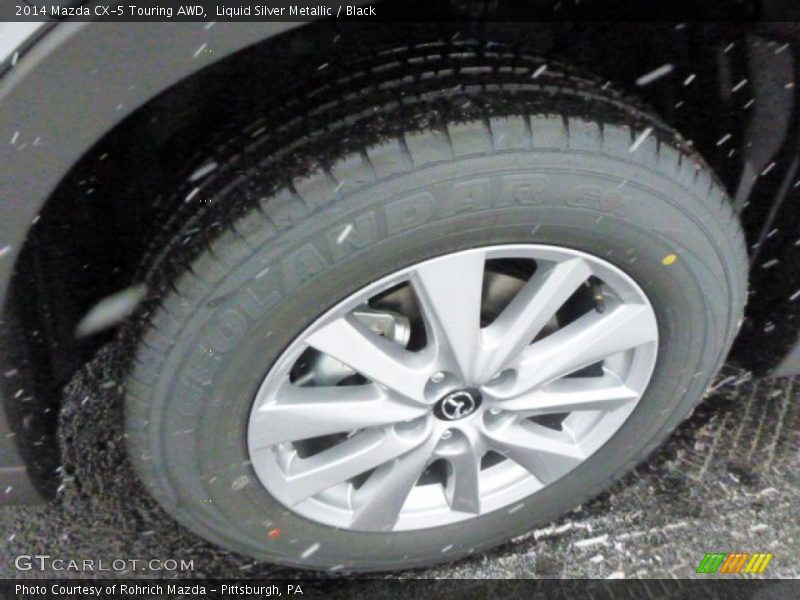 Liquid Silver Metallic / Black 2014 Mazda CX-5 Touring AWD