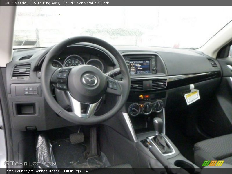 Liquid Silver Metallic / Black 2014 Mazda CX-5 Touring AWD